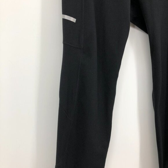 Along Fit black leggings side pocket reflective stripe size Medium - Picture 12 of 15